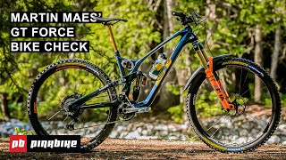 A Deep Dive On Martin Maes EWS Ready GT Force  Pro Bike Check [upl. by Onitnevuj]