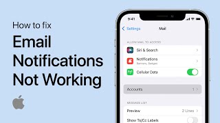 How To Fix Email Notifications Not Working on iPhone  Easy Guide [upl. by Ainitsirhc284]