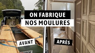 ON FABRIQUE NOS MOULURES MURALES SUR MESURE DIY  Vlog Renovation EP45 [upl. by Katleen]