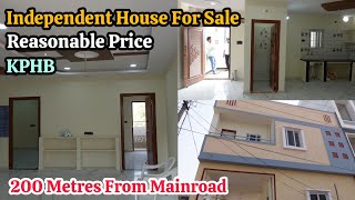 Independent house for sale in Hyderabad 🏠  LowPrice  KPHB  All bank loans  Code PAR 614✨️ [upl. by Drofnas883]