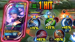 MIYA BEST ONE HIT DELETE BUILD 2024‼️BUILD MIYA TERSAKIT 2024  TOP GLOBAL MIYA  MLBB [upl. by Engamrahc726]