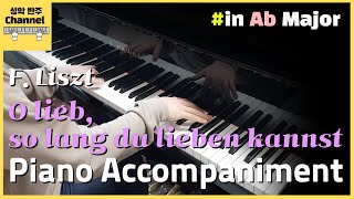 F Liszt  O lieb so lang du lieben kannst Piano Accompaniment Karaoke Piano 반주 [upl. by Leta]