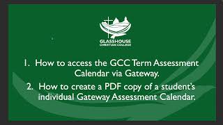 Accessing Assessment Calendars via Computer amp Creating a PDF [upl. by Aicirtel]