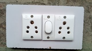 2 Socket 1 Switch Connection [upl. by Rolyks989]