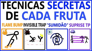 TECNICAS SECRETAS de CADA FRUTA no BLOX FRUITS [upl. by Oiziruam]