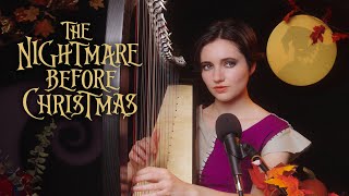 Sallys Song  The Nightmare Before Christmas Harp amp Voice Cover [upl. by Glaudia]