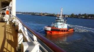 Royal Caribbean Cruise Leaving Brisbane on Legend of the Seas [upl. by Beauvais]