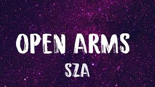 Sza  Open Arms Lyrics [upl. by Yelrehs6]