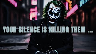 Silent After Disrespect and they gone mad  Disturb Your Exuses darkmotivation joker motivation [upl. by Finlay]