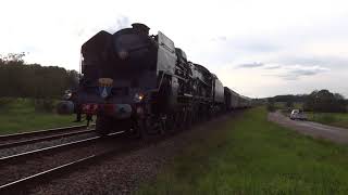 Locomotive à vapeur 241P17 le 230917 vidéo 01 copyright Manugo [upl. by Gwyneth]