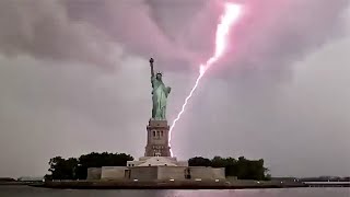 Part 2  Most Intense Lightning Strikes Caught On Video [upl. by Lihkin]