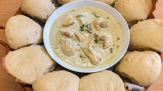 How to make Muufo Baraawa iyo Maraq  Bravanese Bread amp Creamy Monk Fish stew [upl. by Nilahs]