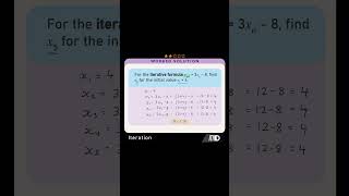 Using an ITERATIVE FORMULA to generate a SEQUENCE maths math dailymaths mathsrevision [upl. by Divadnhoj81]