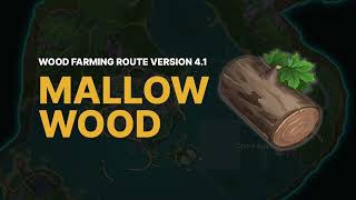 Mallow Wood  Farming Route  Genshin Impact [upl. by Ydollem]