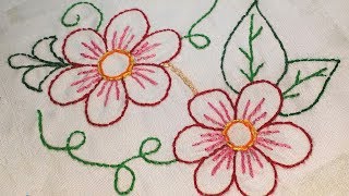 Backstitch  Learn Hand Embroidery for Beginners [upl. by Rafaelita822]