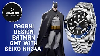 Pagani Design PD 1662 Batman With Seiko GMT Movement menswatches seikogmt seikonh34A [upl. by Primrose75]