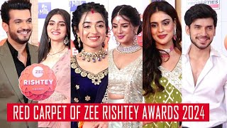 Celebs Present At Zee Rishtey Awards 2024 Full Event Part 2 [upl. by Nannaihr]