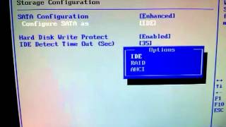 Como fazer a configuração AHCI na bios do pc [upl. by Bernj130]