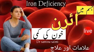 iron deficiency reason or symptomshomeopathic treatment خون کی کمی [upl. by Nosnah419]