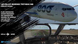 Tutorial Deutsch  Xplane 11 Standardboeing 737  Cold and Dark Flug mit Checklist und ILS TEIL1 [upl. by Rivi663]