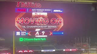 Watch Phillies celebrate serirs win and Nick Castellanos interview [upl. by Ettegirb]