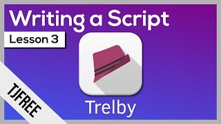 Trelby Lesson 3  Creating Scenes Charactors Actions and Dialogs [upl. by Nigem]