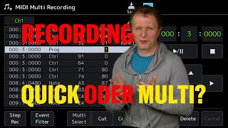 Genos 2 Quick Recording oder Multi Recording was sind die Unterschiede wann braucht man was [upl. by Elisee]