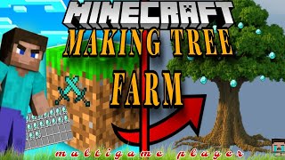 Making tree farm in Minecraft one block ep2 multigameplayers maincraft oneblock [upl. by Auhso]