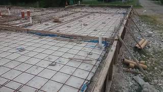 BRC Wires Mesh install in floor slab part 14 [upl. by Eneryc395]