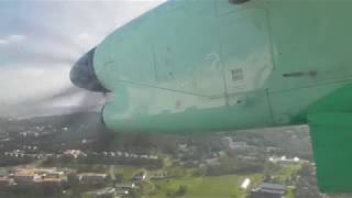 Widerøe Dash 8100 Hammerfest  Tromsø Take off amp Landing HD [upl. by Airec]