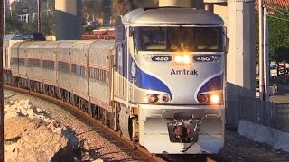 AMTRAK TRAINS Orange County CA [upl. by Boelter]