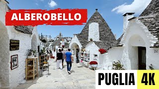 PUGLIA ITALY 🇮🇹 4K Alberobello — Walking Tour [upl. by Proudfoot]