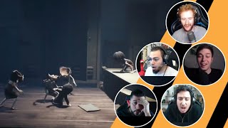 Reacciones de Youtubers a la Trampa de los Matones  Little Nightmares 2 [upl. by Aicenod]