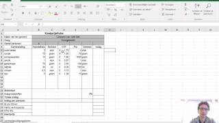 Het maken van een kostprijsfiche [upl. by Trotta910]