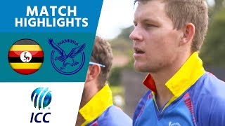 ICC Mens T20 World Cup Qualifier  Africa  Namibia v Uganda  Match Highlights [upl. by Janus295]