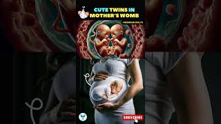 Adorable Twin Babies in the Womb  A Peek Inside the Womb  Twin Pregnancy twins shortsfeed baby [upl. by Pathe]