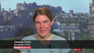 Jasmin Paris First Woman To Complete Grueling Barkley Marathons Race On BBC Breakfast 24032024 [upl. by Wilhelmine]