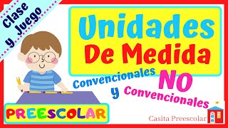 UNIDADES DE MEDIDA PREESCOLAR Aprende en Casa Ejemplos y Juegos [upl. by Ecyle]