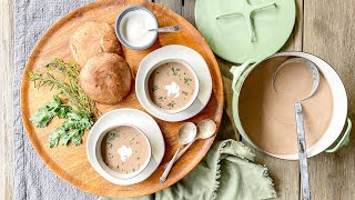 Vegan Porcini Mushroom and Herb Soup Recipe [upl. by Corydon]