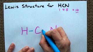 Lewis Structure of HCN [upl. by Hoehne]