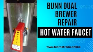 Bunn Dual Brewer Hot Water Faucet Repair [upl. by Garnette864]