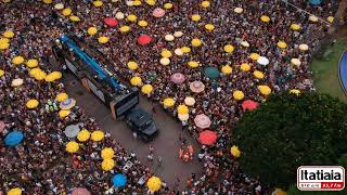 Baianeiros agita Savassi no Carnaval de BH confirma imagens aéreas [upl. by Rehctaht]