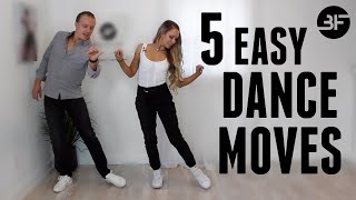 5 Easy Dance Moves for Weddings amp Parties  Solo Edition [upl. by Yra]