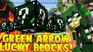 GREEN ARROW SUPERHERO LUCKY BLOCK MOD CHALLENGE SUPERMAN METROPOLIS  Minecraft  Lucky Block Mod [upl. by Sibylle]