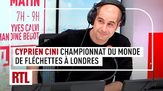 Cyprien Cini  Championnat du monde de fléchettes à Londres [upl. by Baer]