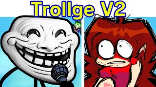 Friday Night Funkin VS Trollge V2  Funkin Physics 20 Cutscenes FNF ModTroll IncidentTrollface [upl. by Mair]