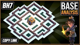 NEW ULTIMATE BH7 TROPHY defense Base 2023 Builder Hall 7 Trophy Base Design with Copy Link – COC [upl. by Gerg121]