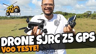 DRONE SJRC Z5 GPS MUITO BOM PARA INICIANTES  VOO TESTE [upl. by Anitnerolf18]