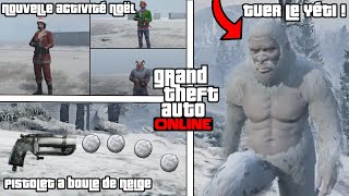 LEAK du CONTENUS de NOËL 2023  GTA Online Nouveau Pistolet à Boule de Neige [upl. by Vally]