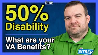 VA Benefits with 50 ServiceConnected Disability  VA Disability  theSITREP [upl. by Previdi]